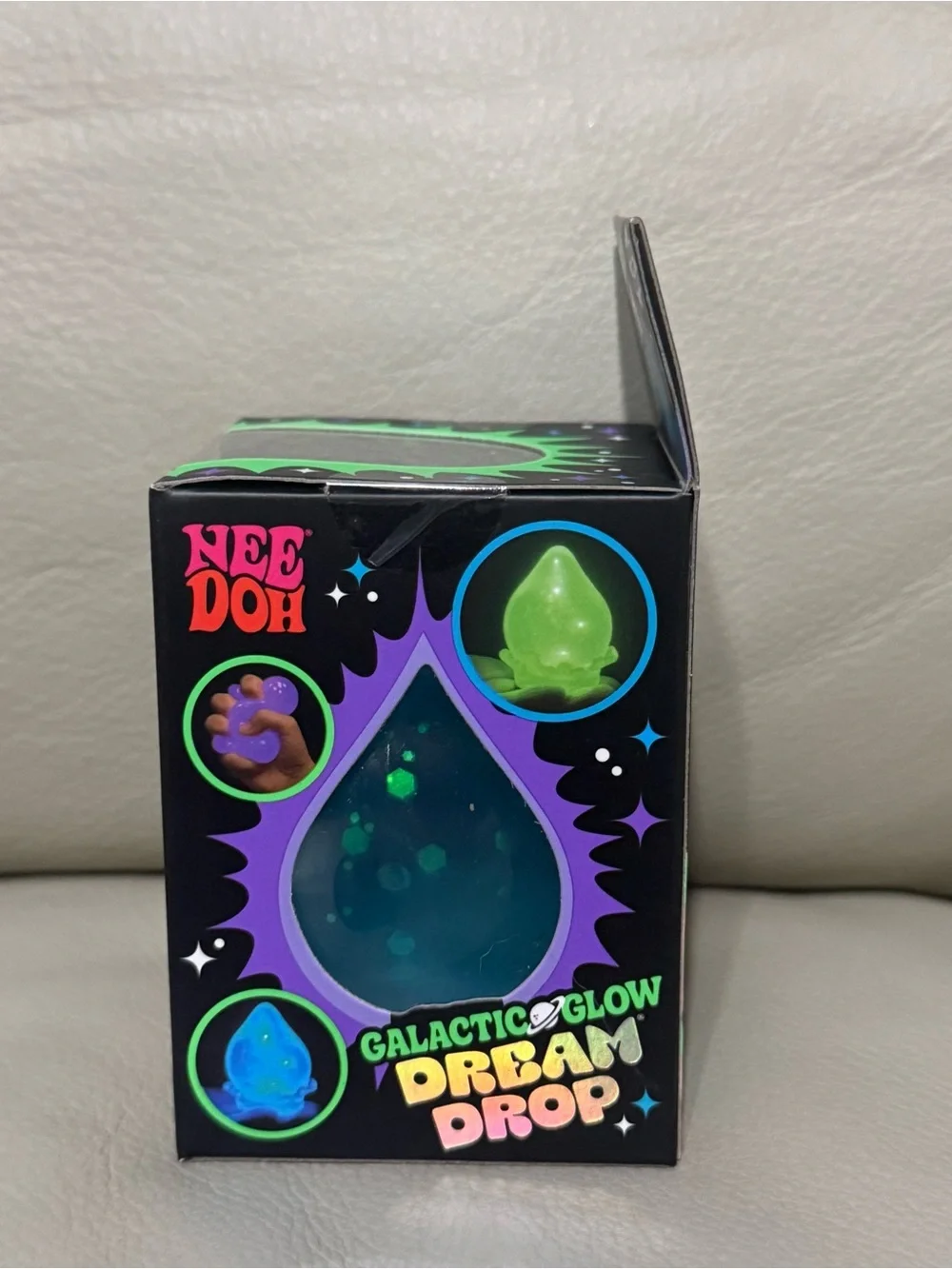 Needoh Galactic Glow Dream Drop Blue Galacti-Blue Authentic Glow in The Dark